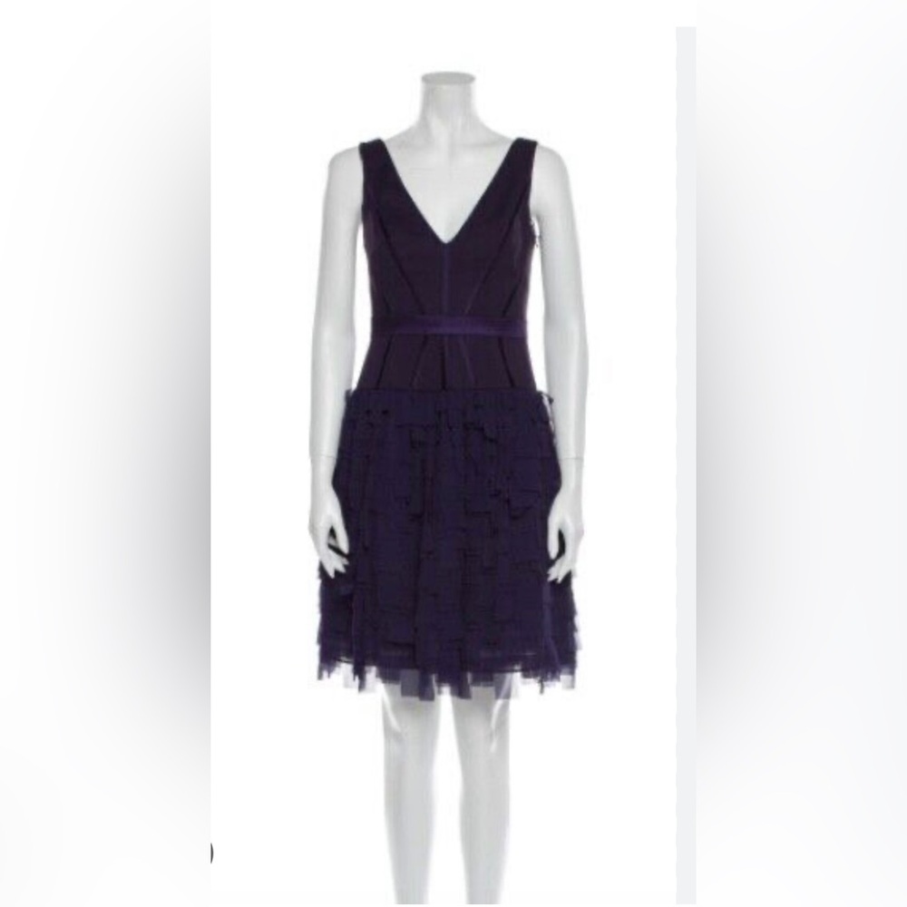 Aidan Mattox purple cocktail party dress size 8; retailed $330. Worn once